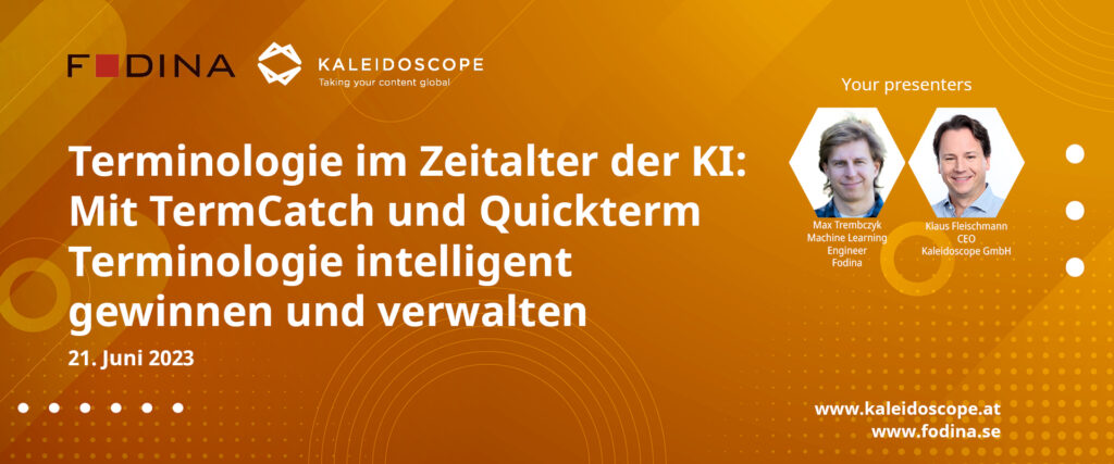 Terminologie im Zeitalter der KI: Mit TermCatch und Quickterm Terminologie intelligent gewinnen und verwalten - kostenloses Webinar