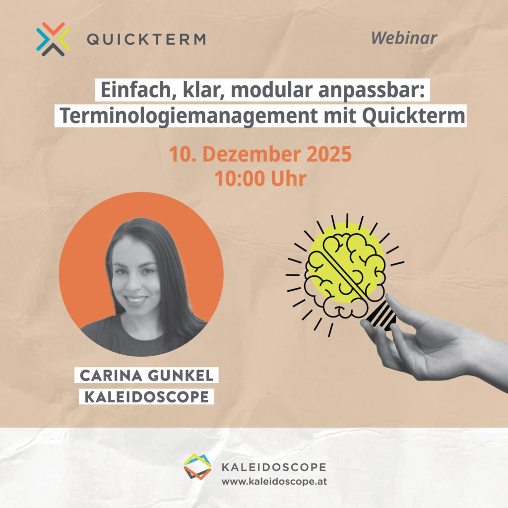 Webinar Terminologiemanagement mit Quickterm