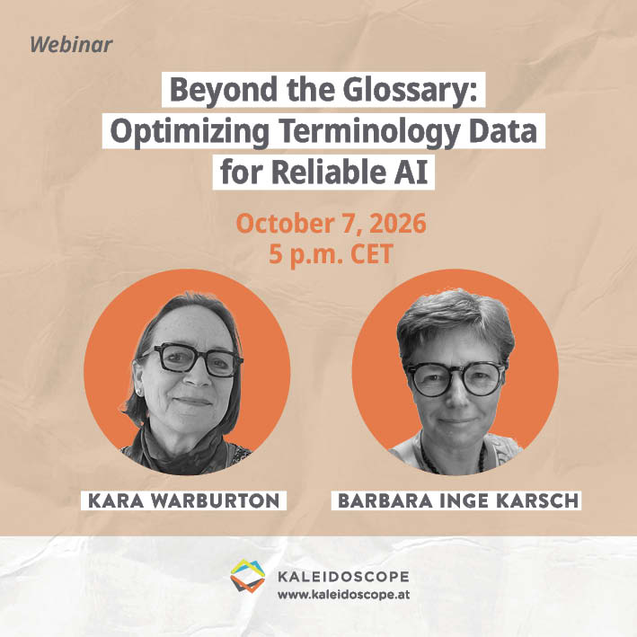 Terminology Webinar with Kara Warburton and Barbara Inge Karsch